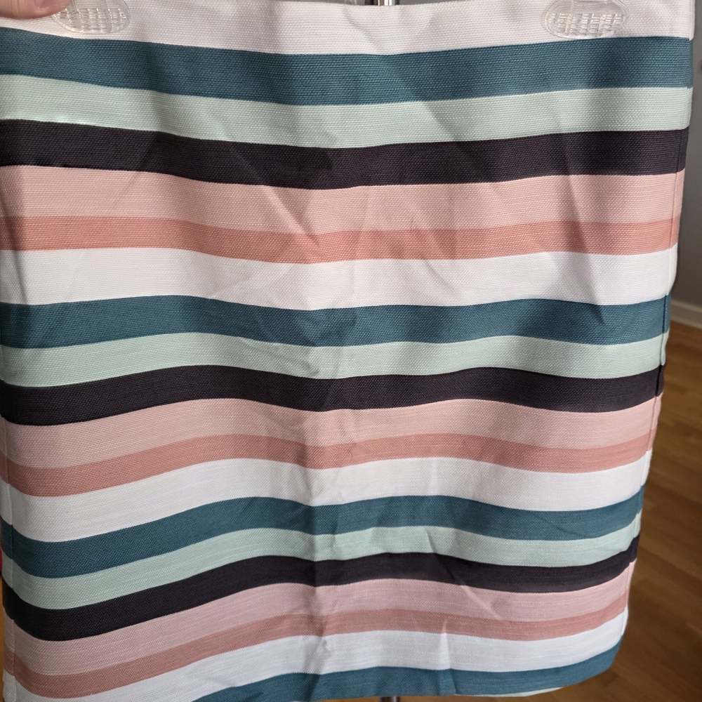 LOFT Women's Striped Pencil Skirt - Pink, Teal, Black